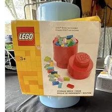 LEGO Stackable Storage Brick Blue Compatible with LEGO Bricks Age 3+