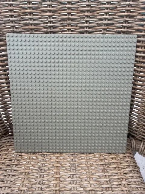 LEGO 4186 Baseplate Light Bluish Gray 48 Studs Vintage 15x15 inches Genuine