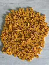 LEGO BRIGHT LIGHT ORANGE LOT 264 PCS 1X2 BRICK VARIETY BUILDING PIECES
