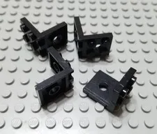 LEGO Lot of 4 Black 2x2 - 2x2 Space Seat Brackets