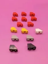 LEGO Wedge Plates Pieces 2x2 Lot (15 Included) Multicolored 