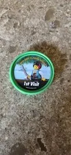 RARE 2026 1st First Visit Legoland Florida Resort GREEN Pop Badge Pin Button