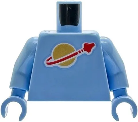 Lego Bright Light Blue Classic Spaceman Torso & Air Tank New Space Minifig Parts