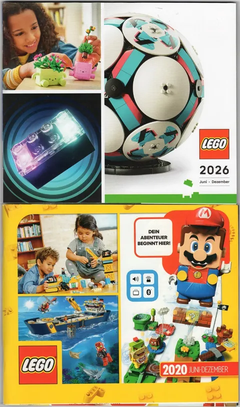 LEGO Catalogues 2026, June - December and 2020 June - December Together