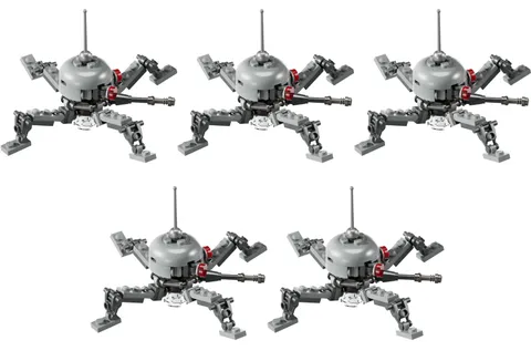 LEGO Star Wars Dwarf Spider Droid Minifigure Mini Build LOT of 5x 75431 327th