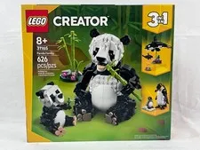 LEGO Creator 3-in-1 Panda Family – 31165, Build 3 Wild Animals, New in Box