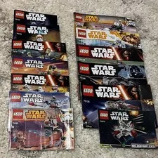 LEGO Star Wars Illustrated Instruction Manual Booklet Lot  of 14 sets +bonus