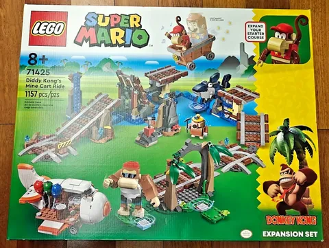 LEGO 71425 Super Mario Diddy Kong's Mine Cart Ride Brand New Sealed Free Shippin