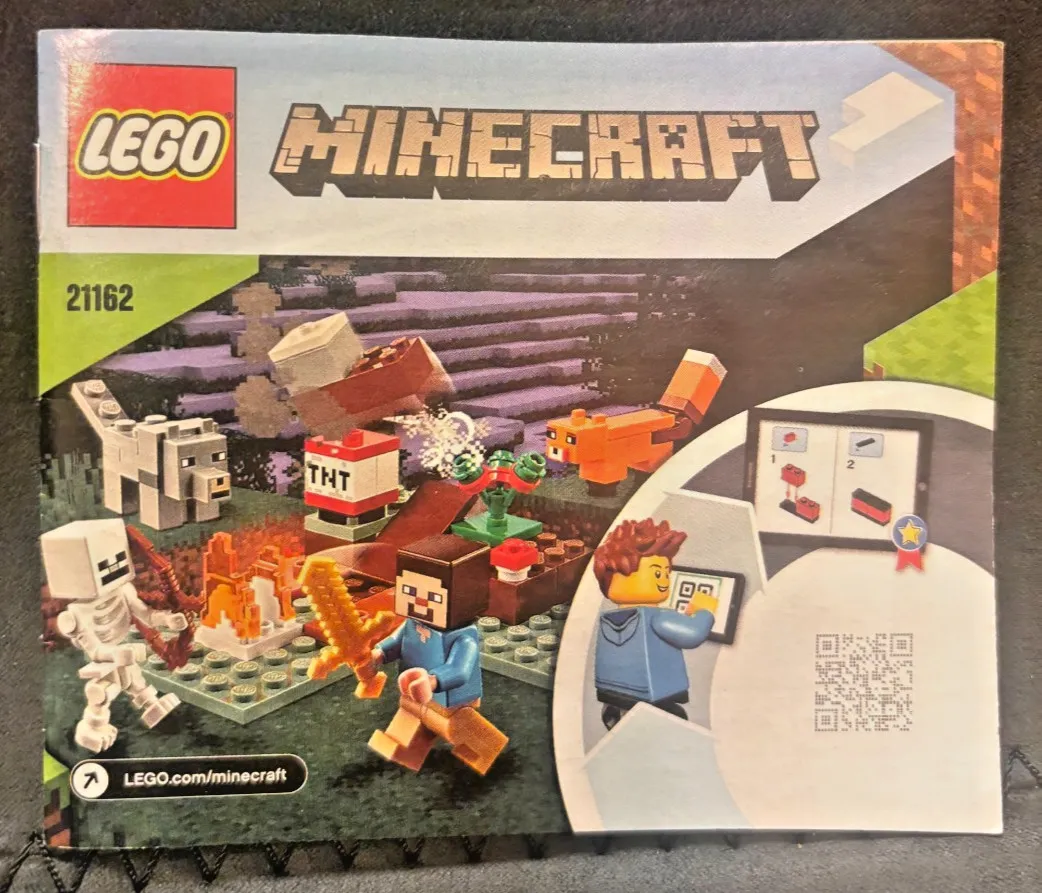 LEGO MINECRAFT 21162 Instruction Manual ONLY - THE WARPED FOREST (2)