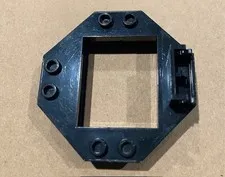 LEGO Black Hinge Window Frame Octagonal Panel 2443 Blacktron Futuron Aquasharks
