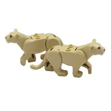 LEGO Lioness Animal Figure Female Lion Wildlife Safari Zoo CITY Animals QTY 2