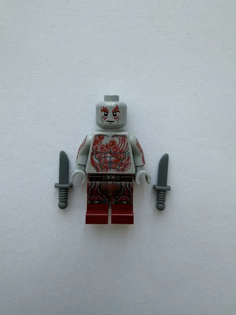 Lego Drax Minifigure sh0125 76021 Guardians of the Galaxy Marvel