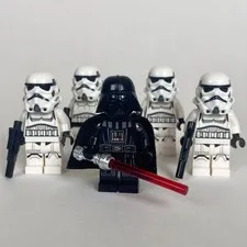 LEGO Star Wars Darth Vader 4x Imperial Stormtrooper Minifigure Lot sw1249 sw1327