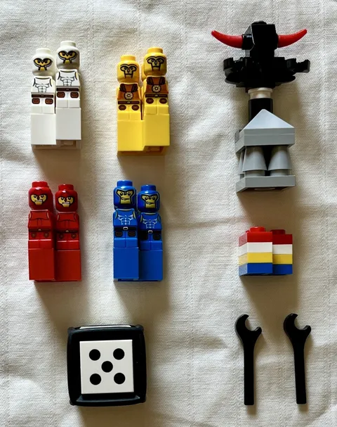 Lego Microfigure Lot, 12 Minotaurus Game Micro Replacement Parts Pieces (3841)