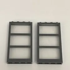 Lego 57894 Dark Gray with Windows Replacement Parts Pieces Lot of 2