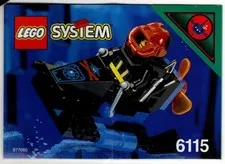 INSTRUCTIONS ONLY LEGO System Aquazone Aquasharks #6115 ~ SHARK SCOUT (1995)