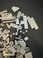 LEGO Lot of 5.8 oz Random Light Grey LEGO pieces 