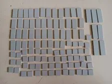 LEGO LOT 106 LIGHT BLUISH GRAY SMOOTH TILES 2X2 2X3 2X4 2X6