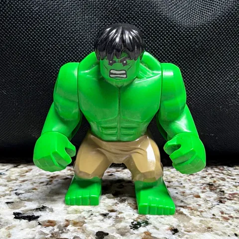 Lego Marvel Super Heroes The Avengers Hulk Big Fig Minifigure 6868 Tan Pants