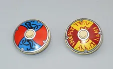LEGO #2 lot Viking shield 4x4 radar red blue yellow minifigures