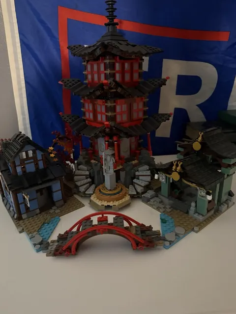 LEGO NINJAGO: Temple of Airjitzu (70751) 95% Completed With  Manual And No Figs
