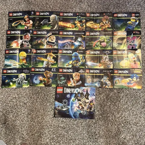 Lego Dimensions Instruction Manual Lot of 20 DC Batman Sonic Portal Ghostbusters