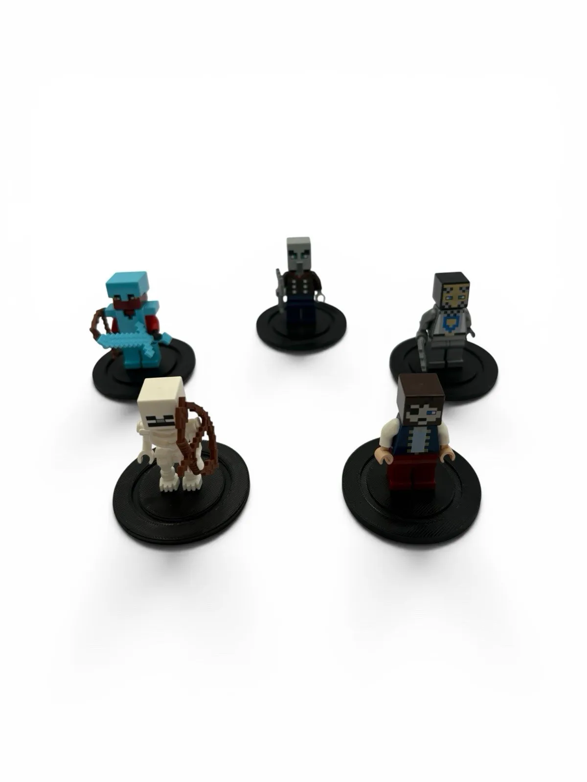 Custom Made Circle Minifigure Display Stands - Pack Of Five