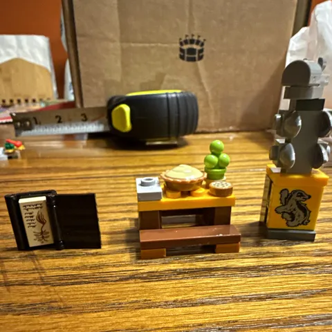 LEGO Harry Potter 75947 Buckbeak Printed Book Scroll Table Food Pieces Lot