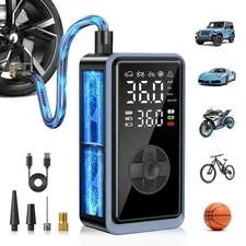 Meikakka Tire Inflator Portable Air - Air Pump For Car Tires Portable