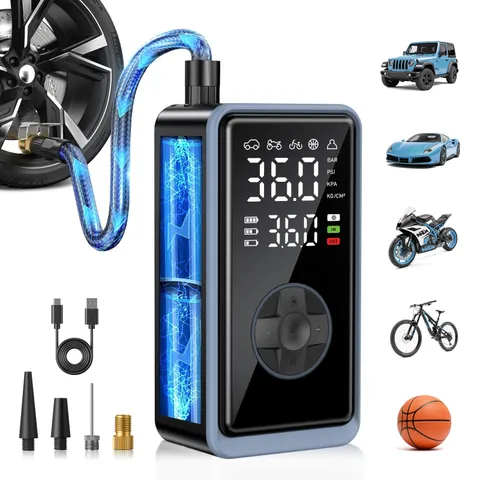 Meikakka Tire Inflator Portable Air - Air Pump For Car Tires Portable