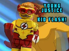 Lego DC Young Justice Kid Flash Wally West custom minifigure pad printed