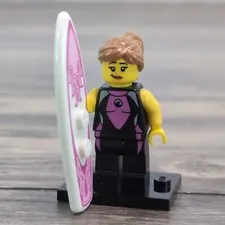 LEGO Surfer Girl Minifigure Series 4 8804 Genuine CMF Col053 Retired 2011
