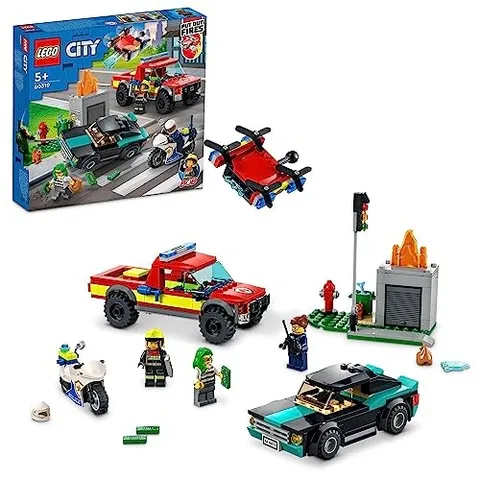 LEGO City Dispatched Fire Rescue&Police Chase 60319 Toy Block Bricks