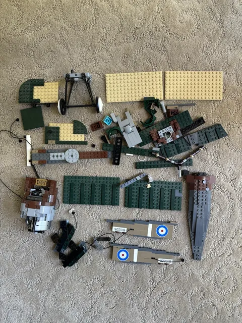 LEGO 10226 Creator Expert Sopwith Camel Vintage Biplane Incomplete! As Shown!