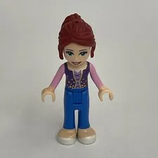 Lego Friends Female Red Hair Minifig Mini Figure Replacement Parts Pieces
