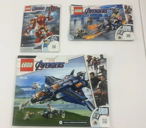 LEGO Marvel Avengers 76123, 76126, 76140 Manual Booklet INSTRUCTIONS ONLY