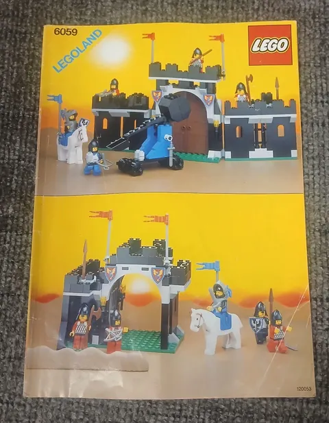 LEGO 6059 Black Knight's Stronghold Instruction Original Manual Only Vtg Castle