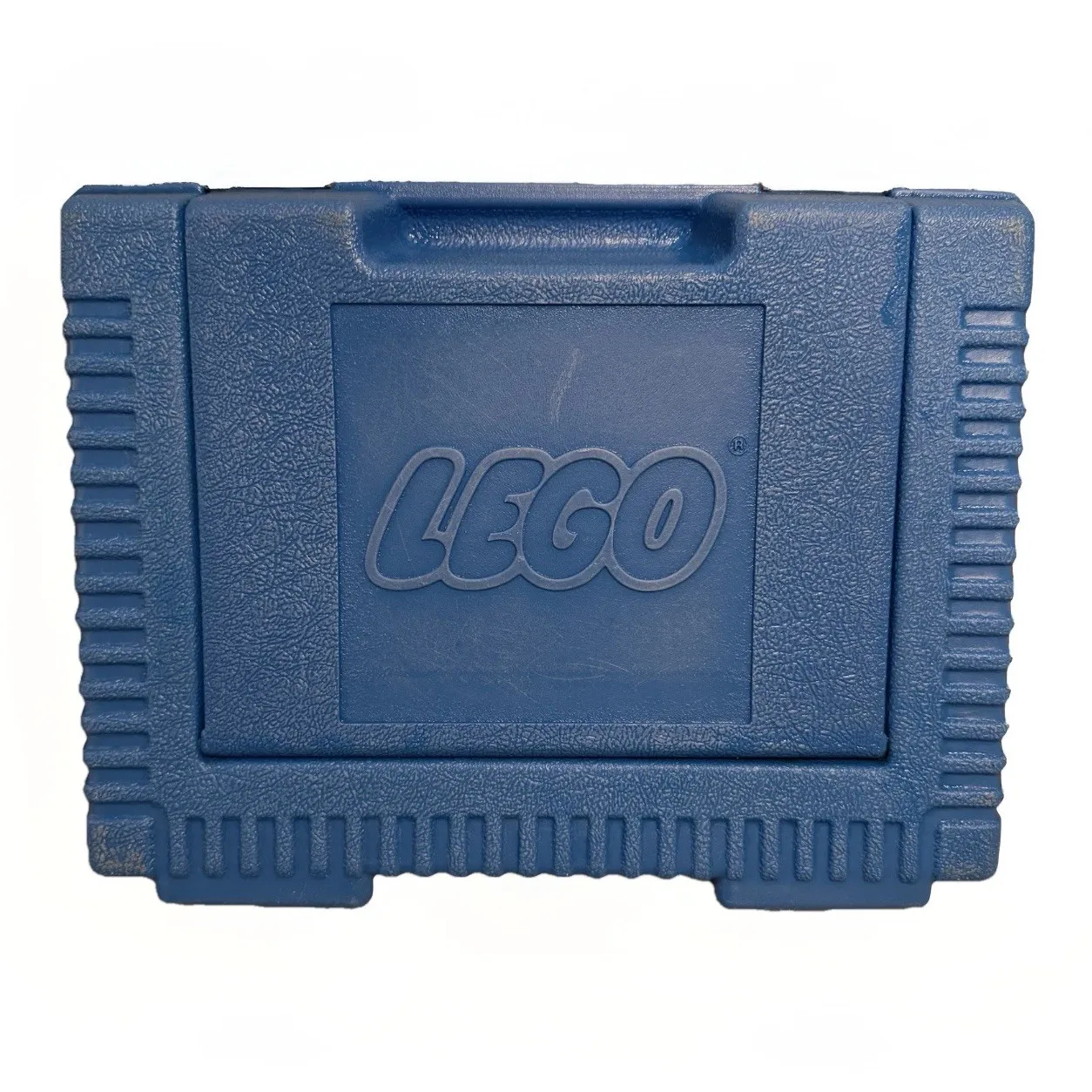 Vintage 1984 LEGO Blue Hard Plastic Carrying Storage Case Box Suitcase