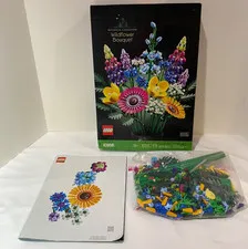 LEGO Icons: Wildflower Bouquet 10313 Set 100% Complete Botanical Collection