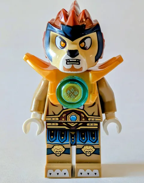 Lego Lennox Minifigure Pearl Gold Armor LEGENDS OF CHIMA 70006 loc025