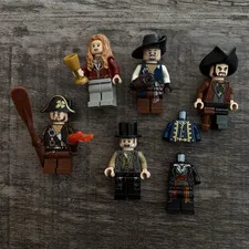 LEGO Pirates of the Caribbean Minifigure Lot – Barbossa, Elizabeth Swann + More