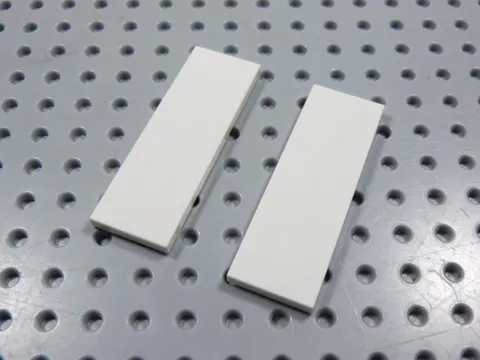 LEGO Lot of 2 White 2x6 Smooth Tiles Plates BB
