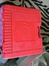 Original Red LEGO Carry Case Dated 1985 Made in America Nice Condition!