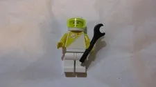 Vintage Classic Lego Space White Yellow Spaceman Mini Figure Mini Fig