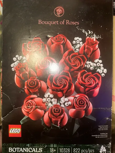 LEGO Icons Botanical Collection Bouquet Roses Flowers 10328 Sealed Damaged Box