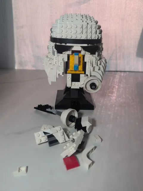 LEGO Star Wars 75276 Stormtrooper Helmet Used No Box Instructions Missing Pieces