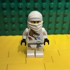 LEGO NINJAGO Zane DX (NJO0018) Minifig | 2260  | White Gold Dragon 2011