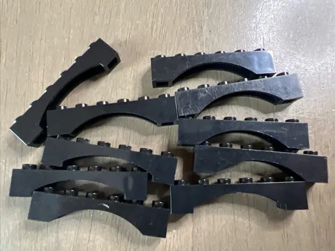 LEGO 92950 Black Arch 1 x 6 Raised Arch 10 Pieces