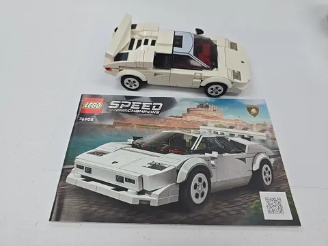 LEGO Speed Champions Lamborghini Countach 76908, with manual 
