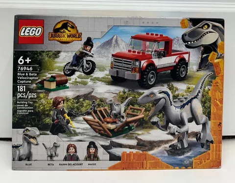 LEGO Jurassic World Blue & Beta Velociraptor Capture 76946 181 pcs NEW
